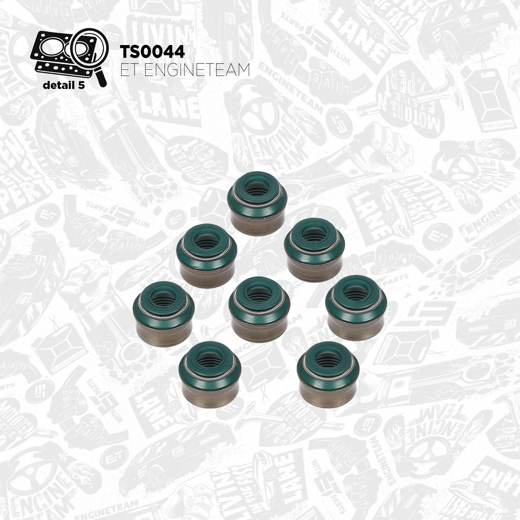 Купити TS0044 ET Engineteam Комплект прокладок двигуна, верхній